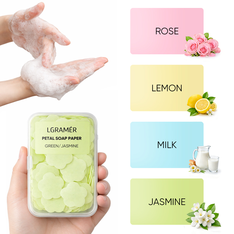 Biodegradable Soap Camp - Feuilles de savon miniatures portables –