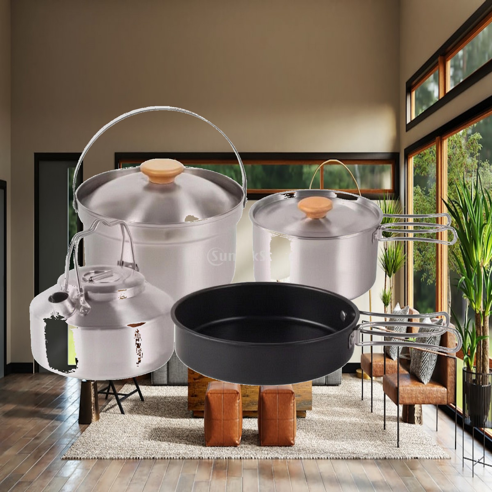 Camping Cooking Set For 4 - Ensemble de cuisine de camping en