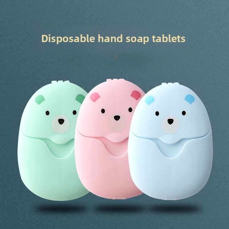 Biodegradable Soap Camp - Feuilles de savon de voyage portables,