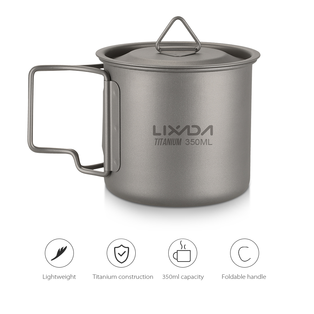Camping Cooking Mug - Tasse en titane ultralégère, tasse d'eau