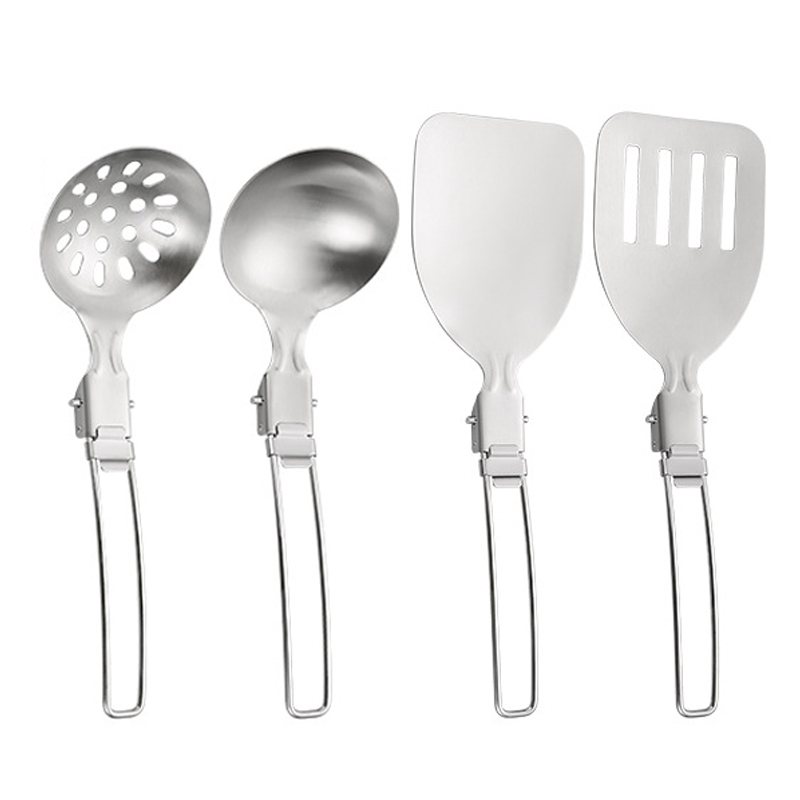 Camping Cooking Set For 4 - Ensemble d'ustensiles de cuisine pliantes pour