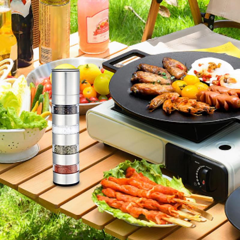 Camping Cooking Set For 4 - Conteneurs d'assaisonnement de voyage moulin à