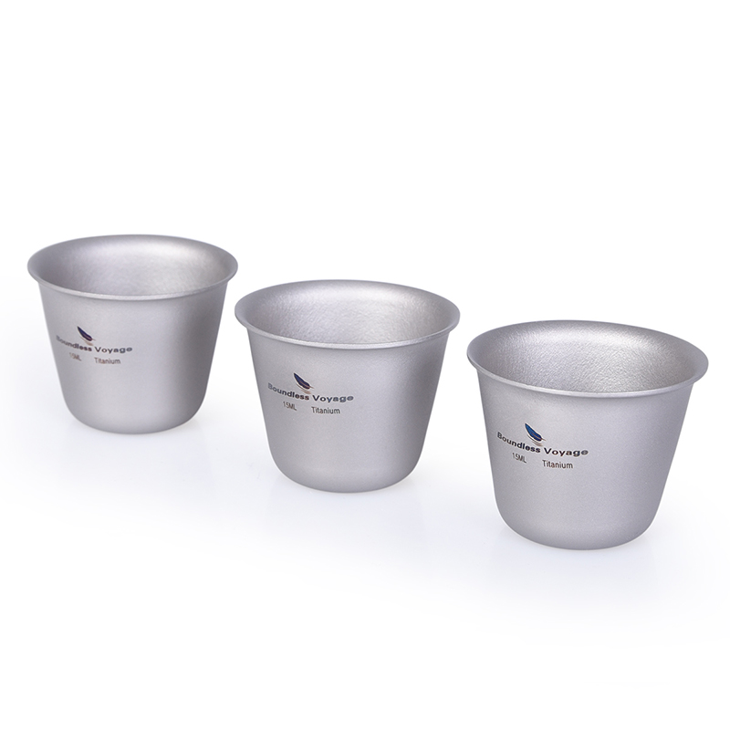 Camping Cooking Mug - Ensemble de 3 tasses en titane