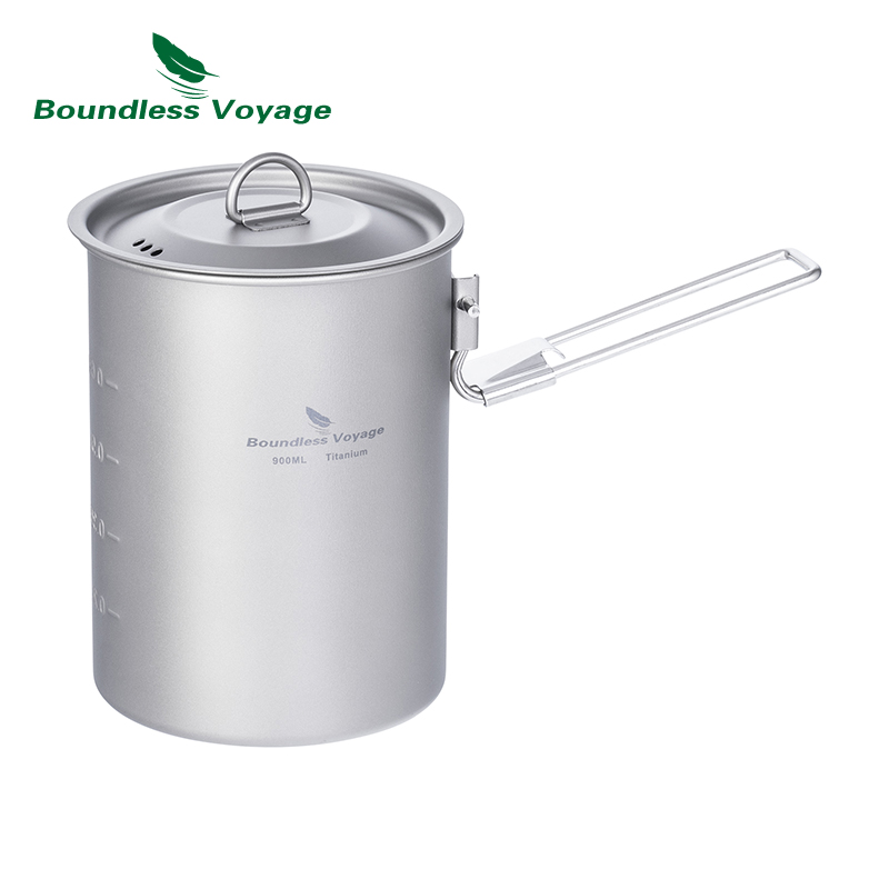 Camping Cooking Pot Stainless Steel - Boundless Voyage – Pot en titane