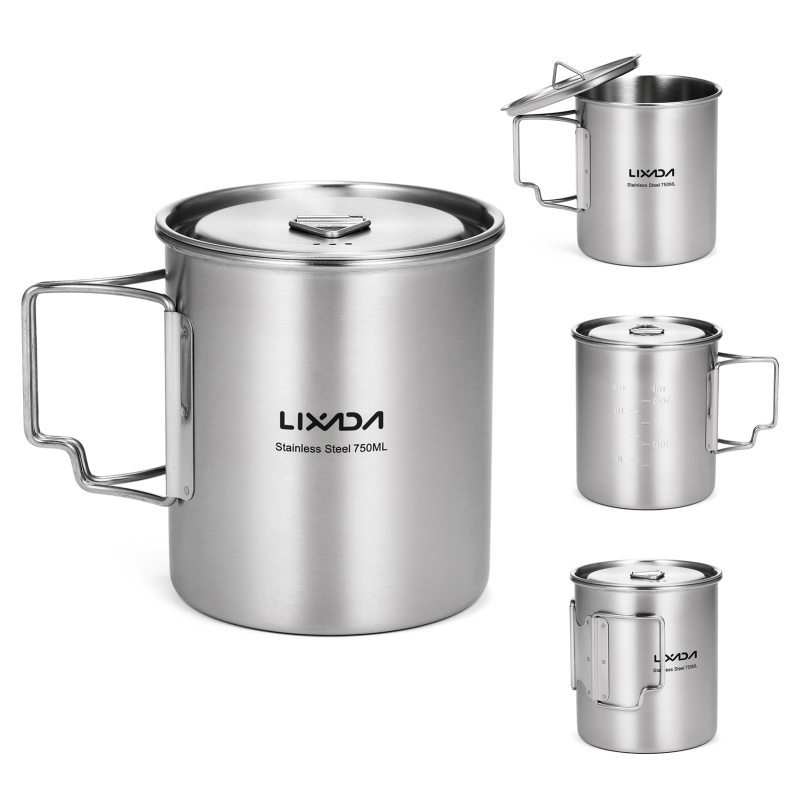 Camping Cooking Mug - VEXADA-Tasse à eau en acier inoxydable