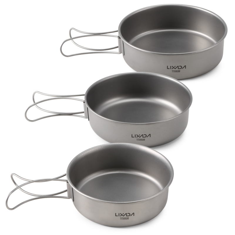 Camping Cooking Mug - VEXADA-Filles en titane ultraléger, casserole pliable,