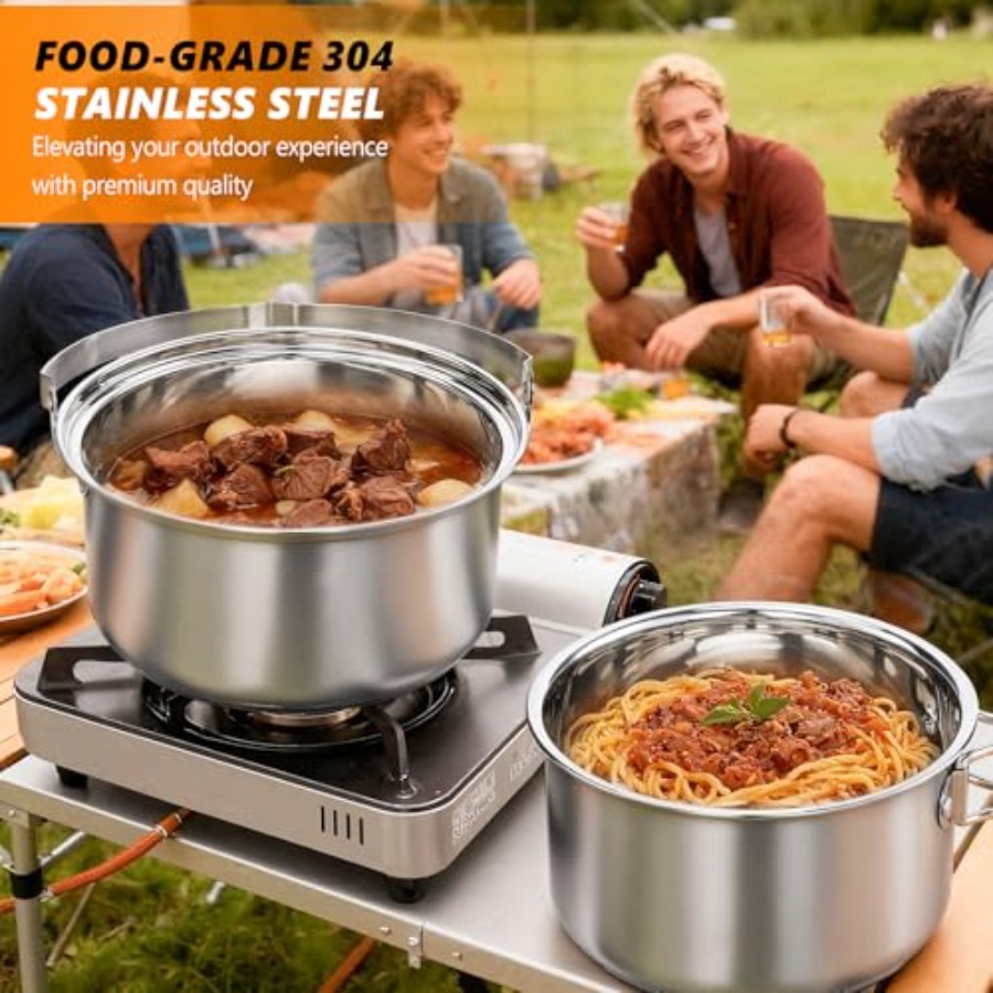 Ensemble de cuisine de camping - Nesting Camping Cooking Set avis et prix