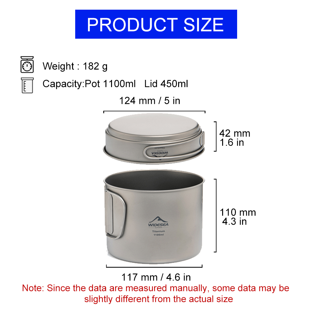 Widesea – pot de camping ultra - Camping Cooking Mug avis et prix