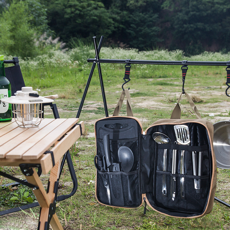 Ensemble de 8 ustensiles de cu - Camping Cooking Utensil Organizer avis et prix