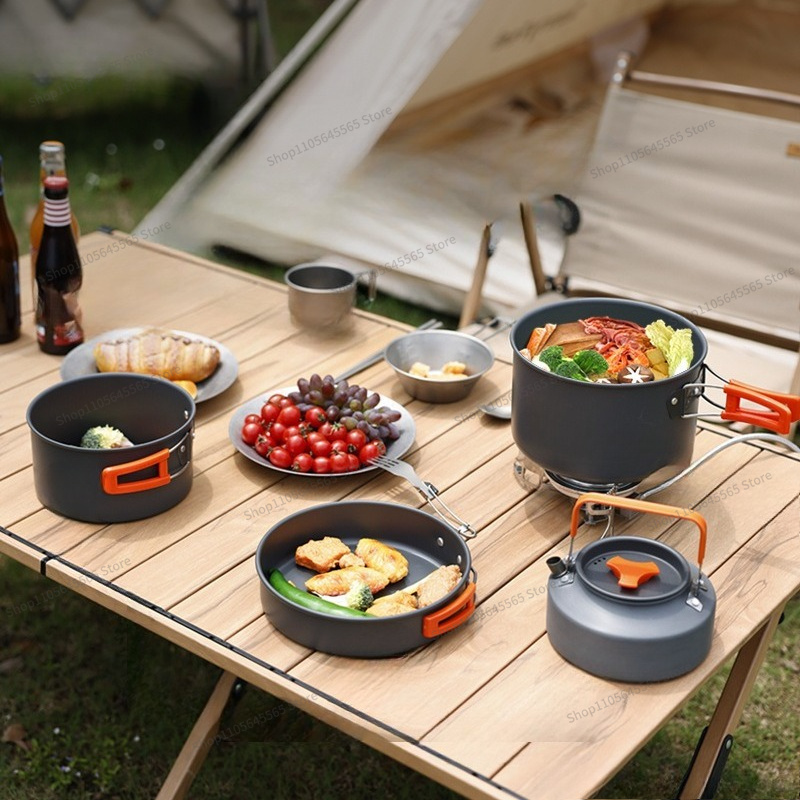 Ensemble de 4 ustensiles de cu - Camping Cooking Set For 4 avis et prix