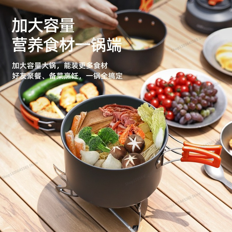 Ensemble de 4 ustensiles de cu - Camping Cooking Set For 4 avis et prix