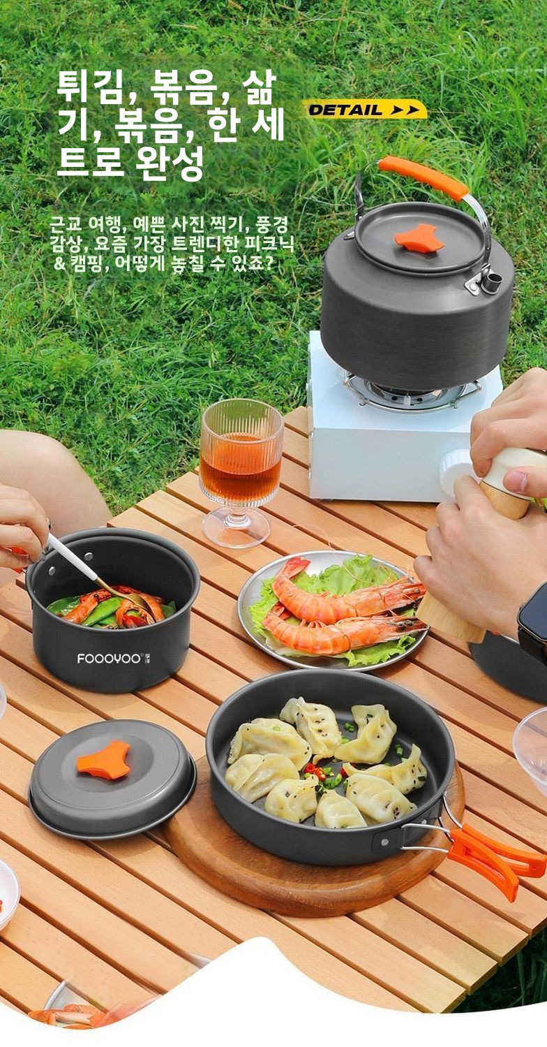 Ensemble de cuisine de camping - Nesting Camping Cooking Set avis et prix