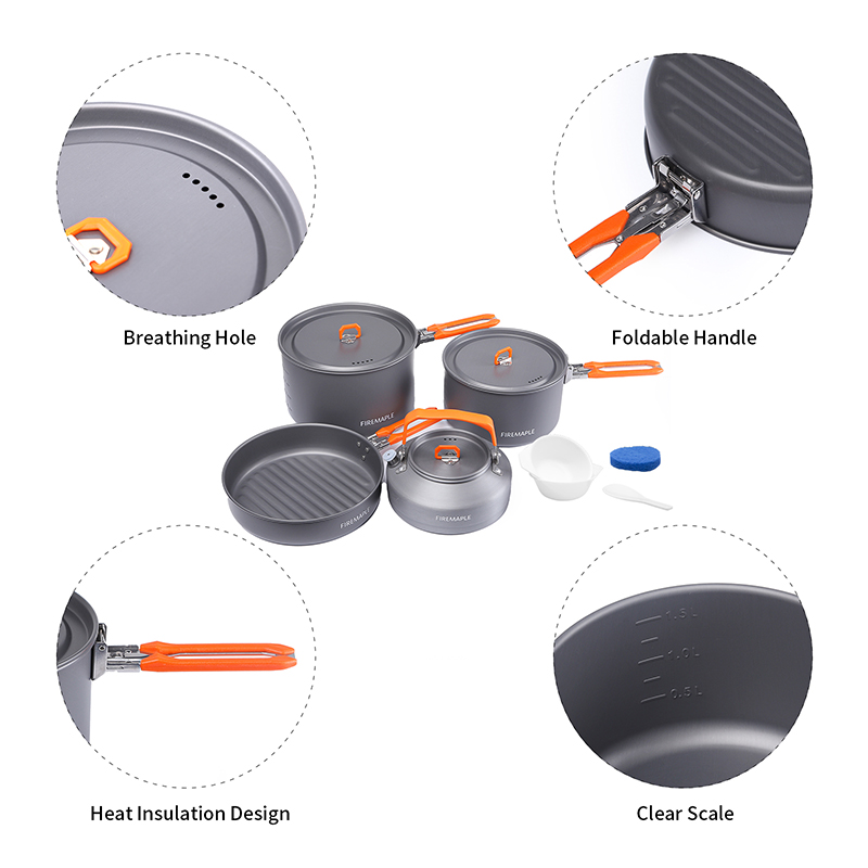 Fire Maple – ensemble d'ustens - Camping Cooking Set For 4 avis et prix