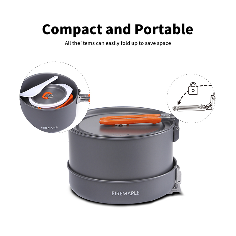Fire Maple – ensemble d'ustens - Camping Cooking Set For 4 avis et prix