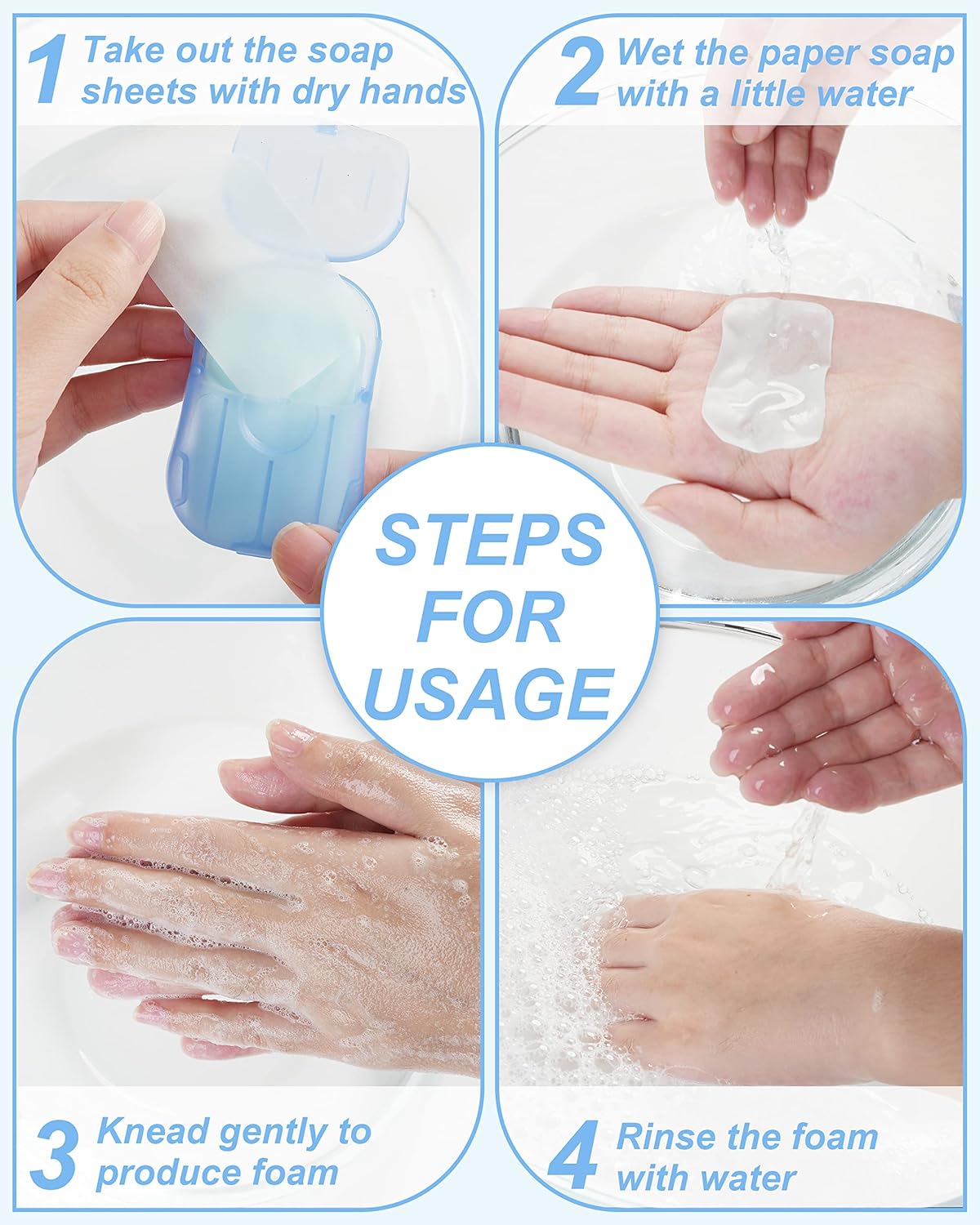 5/10/20 boîtes de feuilles de  - Biodegradable Soap Camp avis et prix