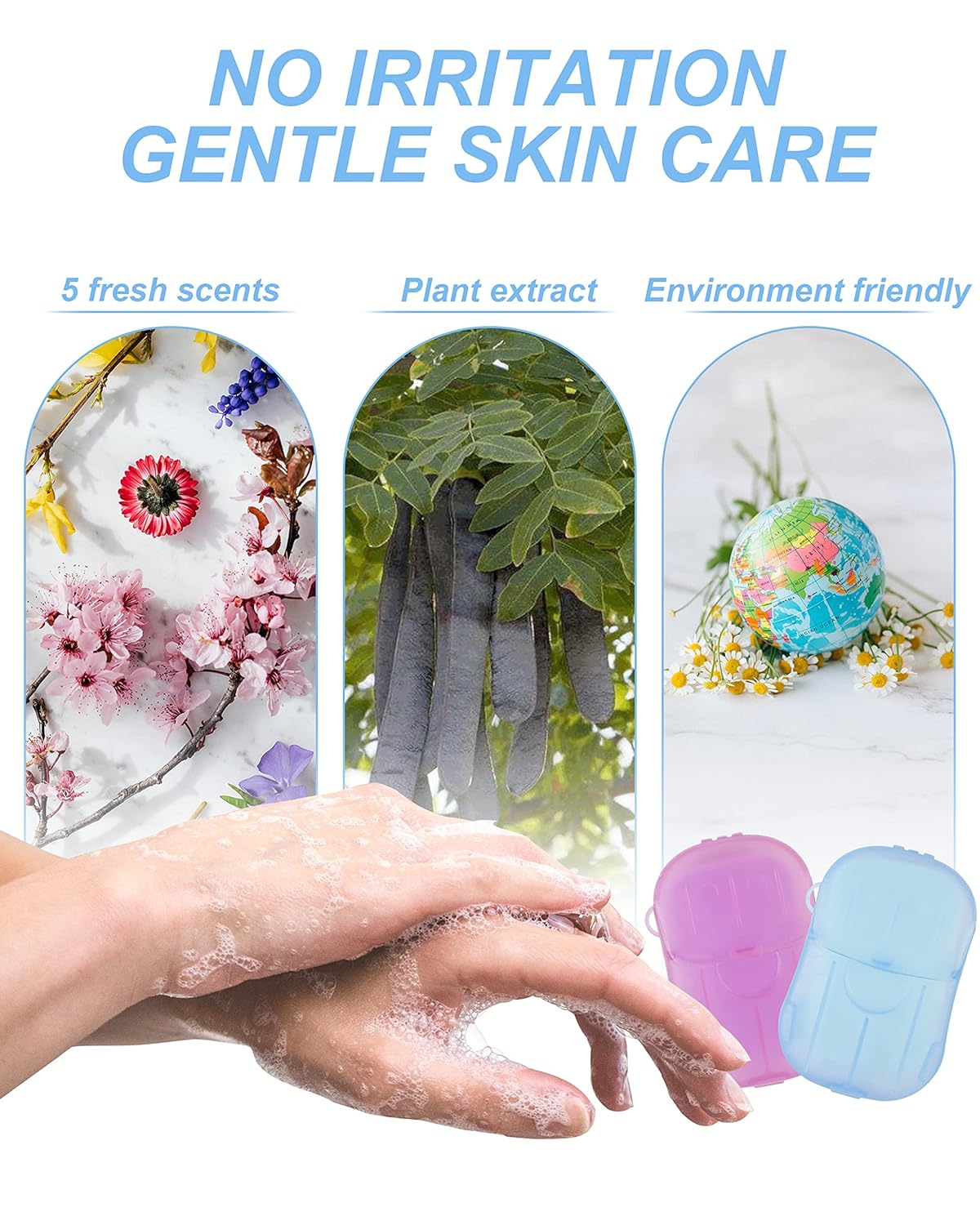 5/10/20 boîtes de feuilles de  - Biodegradable Soap Camp avis et prix
