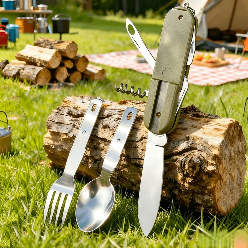 Ensemble de couverts de campin - Camping Cooking Cutlery Set avis et prix