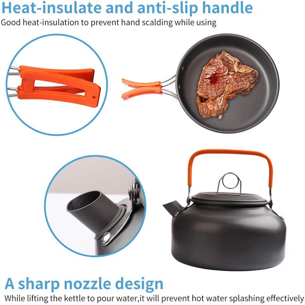 Ensemble de cuisine de camping - Nesting Camping Cooking Set avis et prix