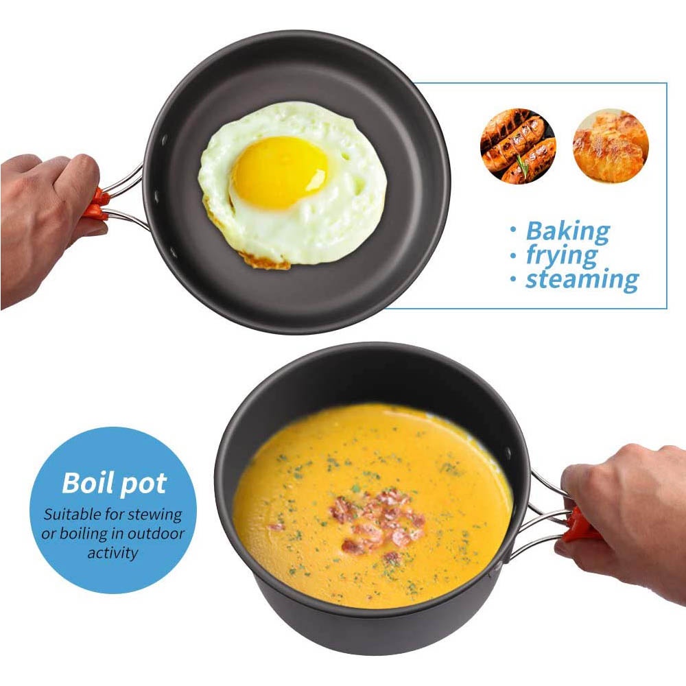 Ensemble de cuisine de camping - Nesting Camping Cooking Set avis et prix