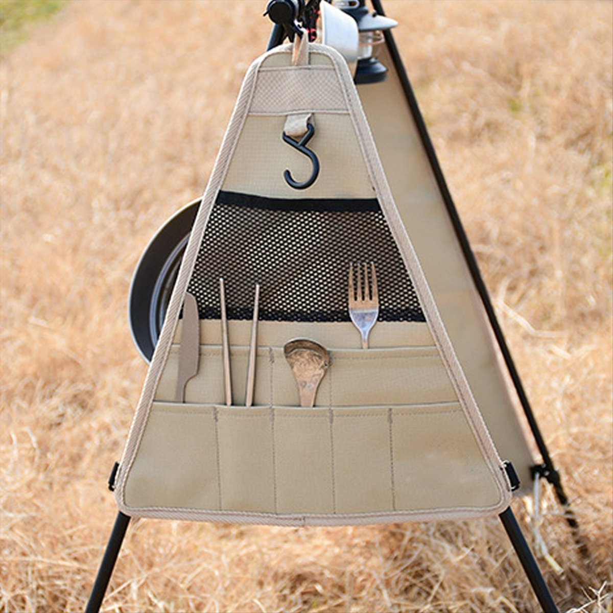 Sac de rangement pour ustensil - Camping Cooking Utensil Organizer avis et prix
