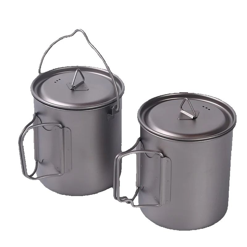 Marmite de camping en titane a - Camping Cooking Mug avis et prix