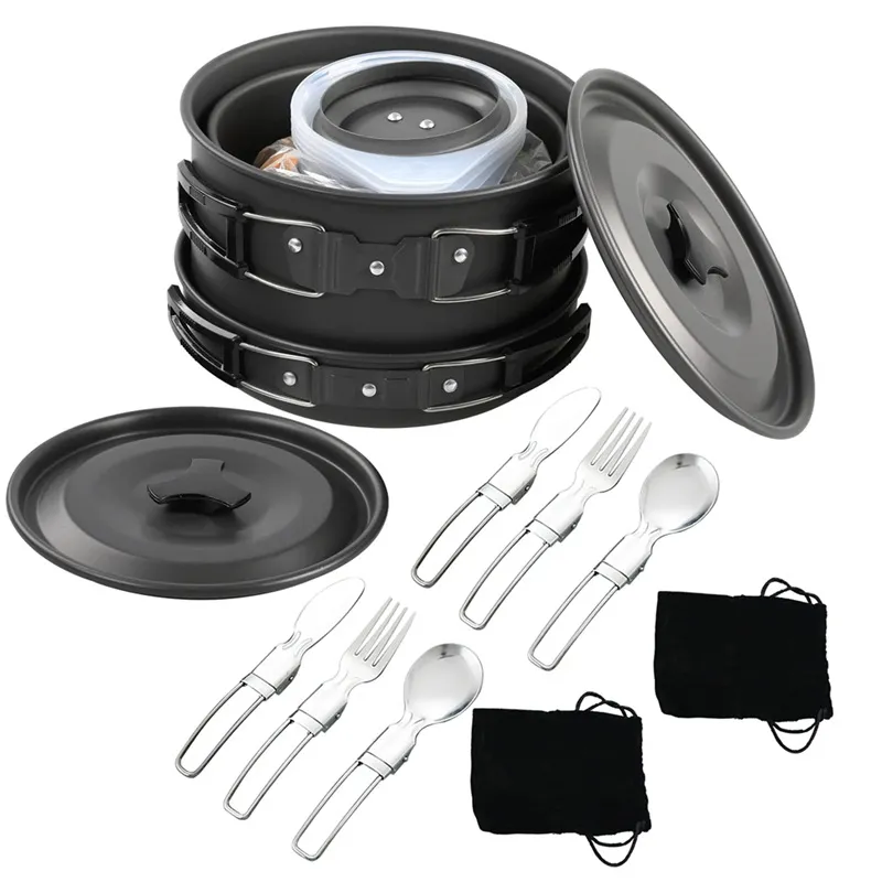 Ensemble d'ustensiles de cuisi - Nesting Camping Cooking Set avis et prix
