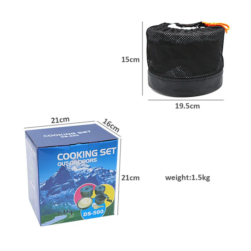 Ensemble d'ustensiles de cuisi - Nesting Camping Cooking Set avis et prix