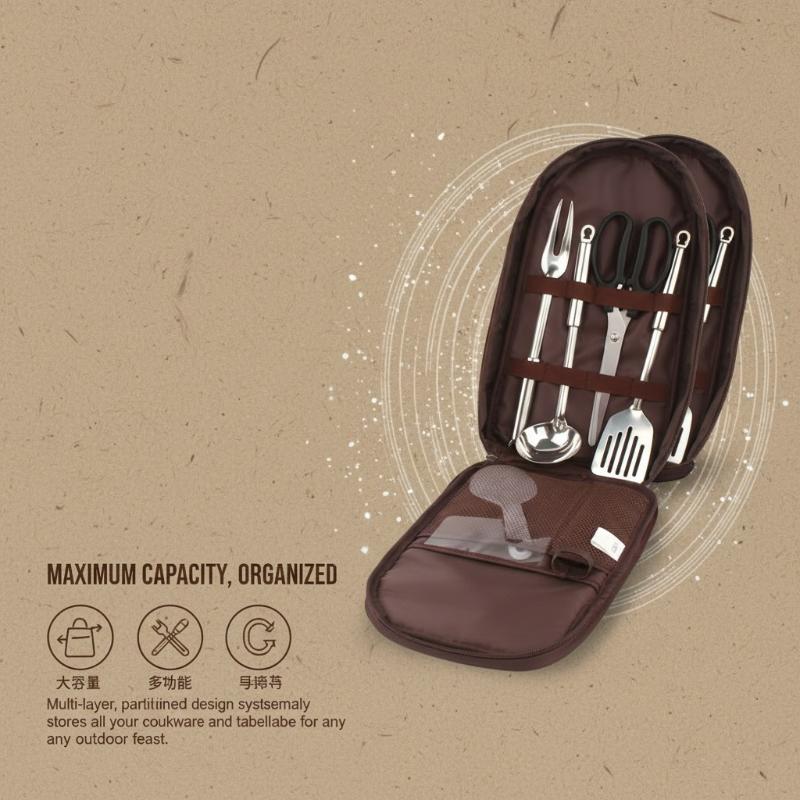 Sac de cuisine d'extérieur, sa - Camping Cooking Utensil Organizer avis et prix
