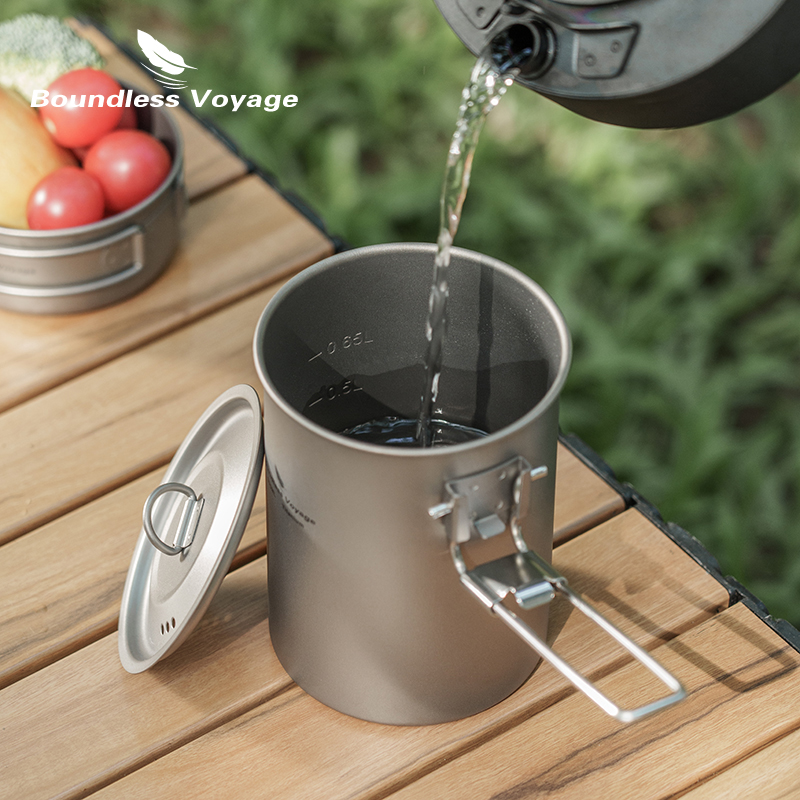 Boundless Voyage – Pot en tita - Camping Cooking Pot Stainless Steel avis et prix