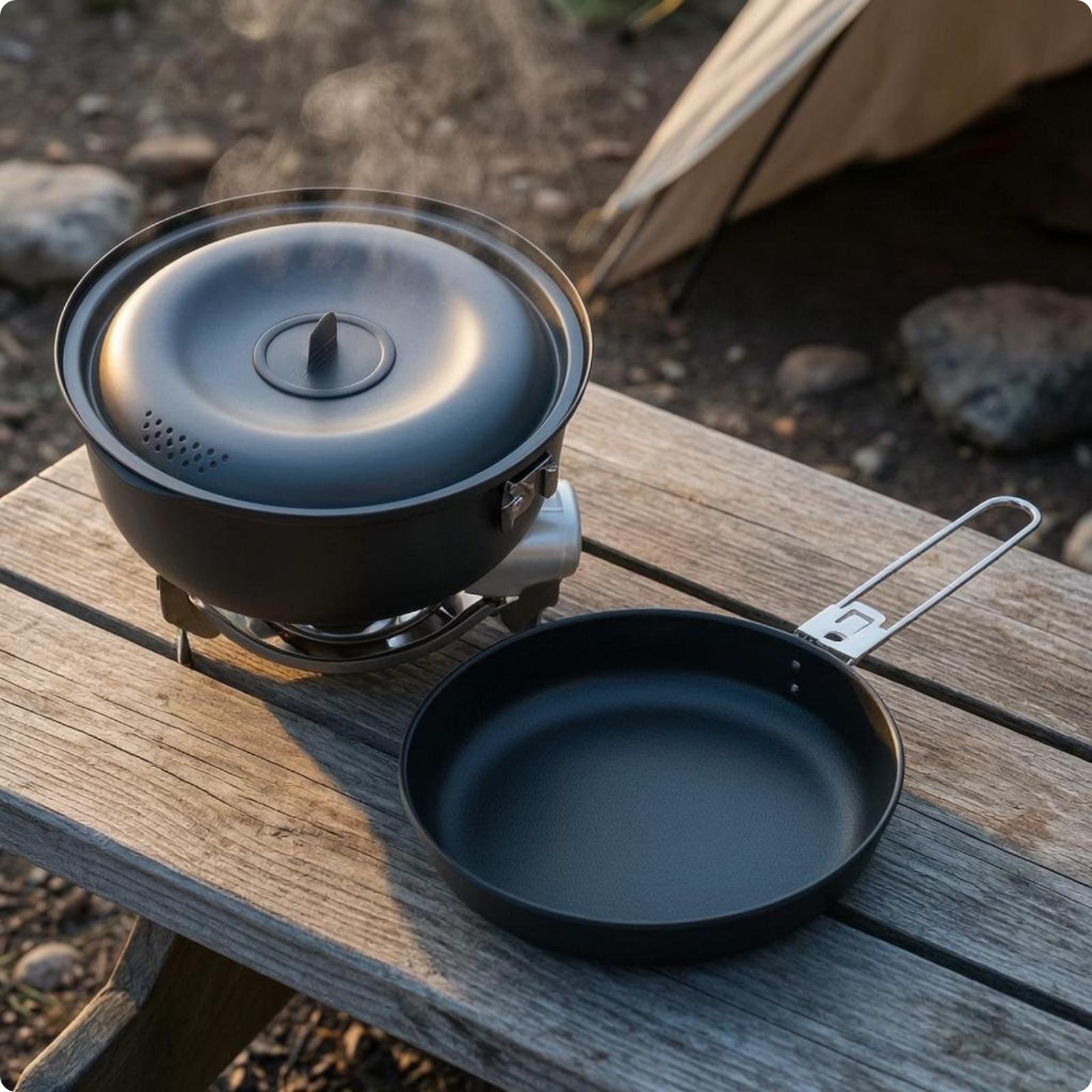 Ustensiles de cuisine d'extéri - Nesting Camping Cooking Set avis et prix