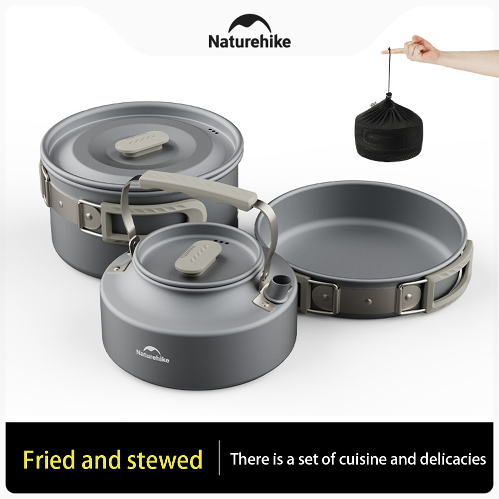 Natureifa-ensemble de casserol - Camping Cooking Pot Stainless Steel avis et prix