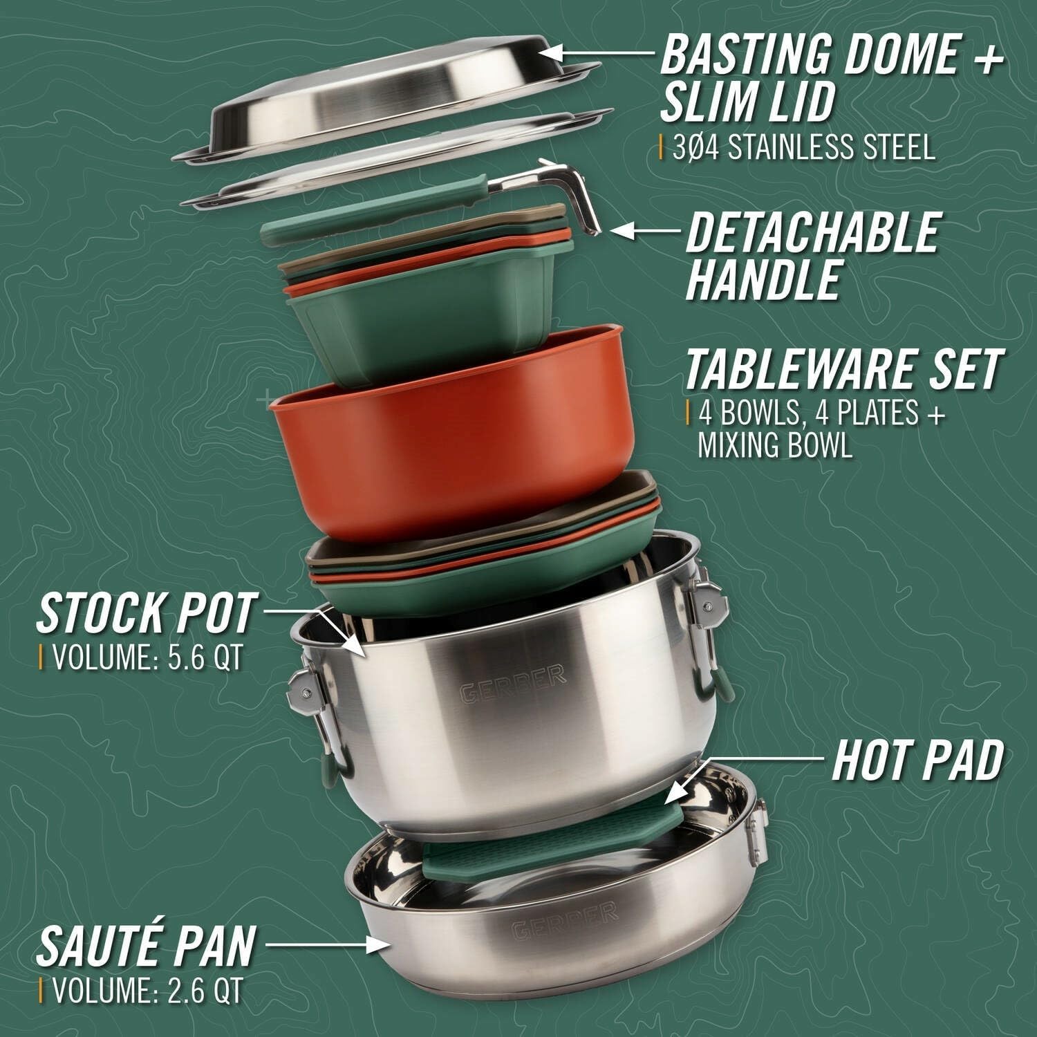 Ensemble de cuisine de camping - Camping Cooking Set For 4 avis et prix